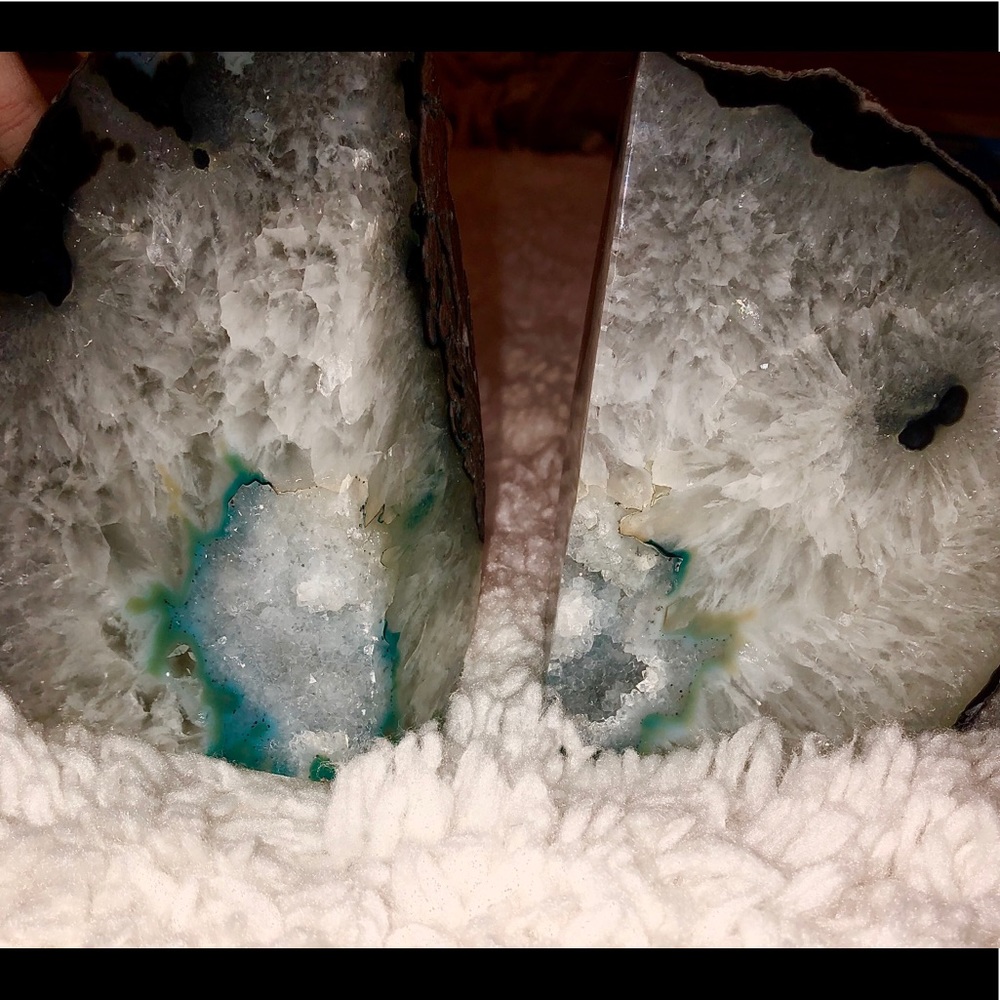 Crystal Rock Bookends